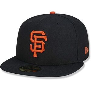 New Era 59Fifty San Francisco Giants Basic Baseball Cap - Black/Orange - 7 3/4